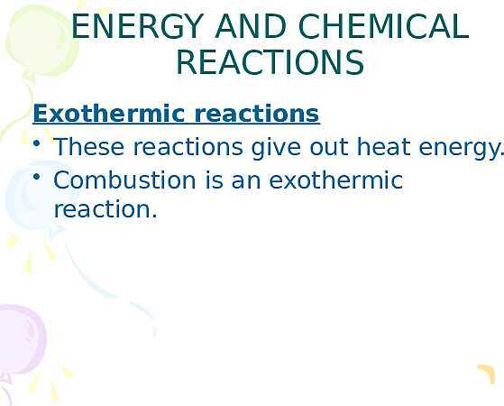 Free PowerPoint on Chemical Reactions | Energy Changes, Bonds & Reaction Types- پیش نمایش