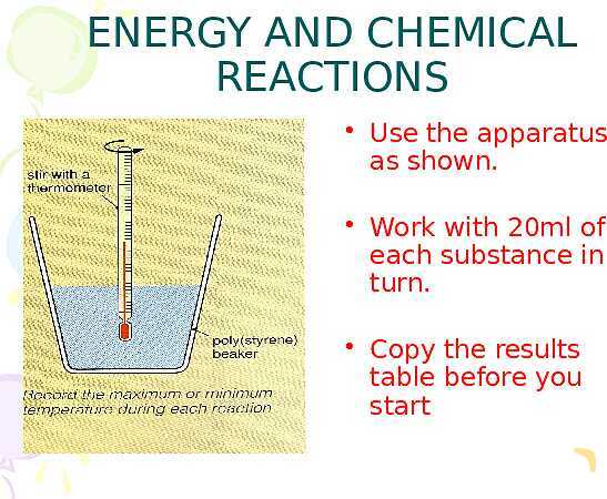 Free PowerPoint on Chemical Reactions | Energy Changes, Bonds & Reaction Types- پیش نمایش