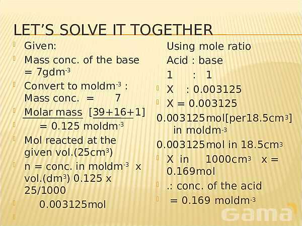 Free PowerPoint on Volumetric Analysis & Titration | Molarity, Dilution & Acid-Base Reactions- پیش نمایش