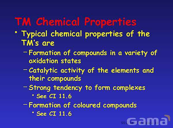 The d-Block Elements | Free Chemistry PowerPoint- پیش نمایش