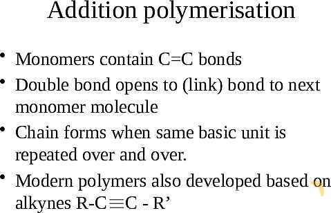 Polymers Structure, Properties, and Polymerization | Free Chemistry PowerPoint- پیش نمایش