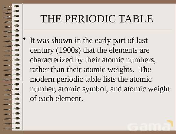 The Periodic Table | Free Chemistry PowerPoint- پیش نمایش