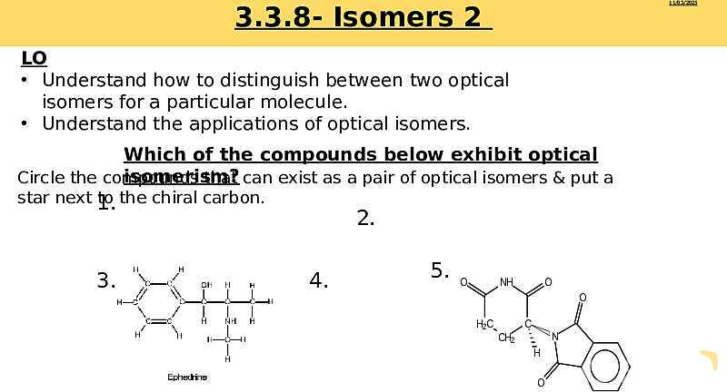 Optical Isomers | Free Chemistry PowerPoint- پیش نمایش