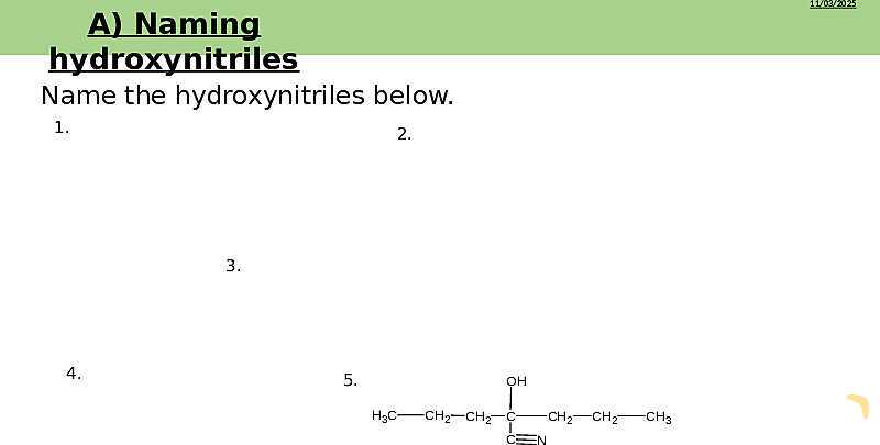 Aldehydes, Ketones, and Hydroxynitriles | Free Chemistry PowerPoint- پیش نمایش