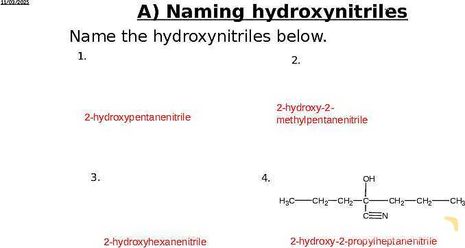 Aldehydes, Ketones, and Hydroxynitriles | Free Chemistry PowerPoint- پیش نمایش