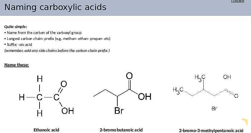 Carboxylic Acids and Derivatives | Free Chemistry PowerPoint- پیش نمایش