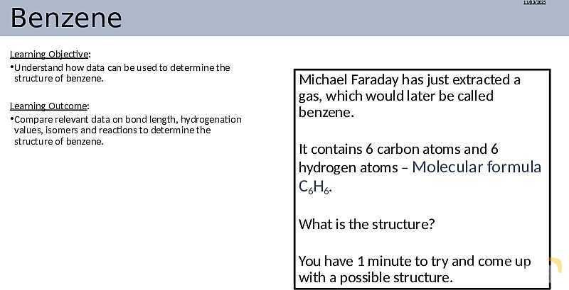  Benzene Structure | As & A Level Chemistry 9701 pptx- پیش نمایش