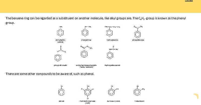  Benzene Structure | As & A Level Chemistry 9701 pptx- پیش نمایش