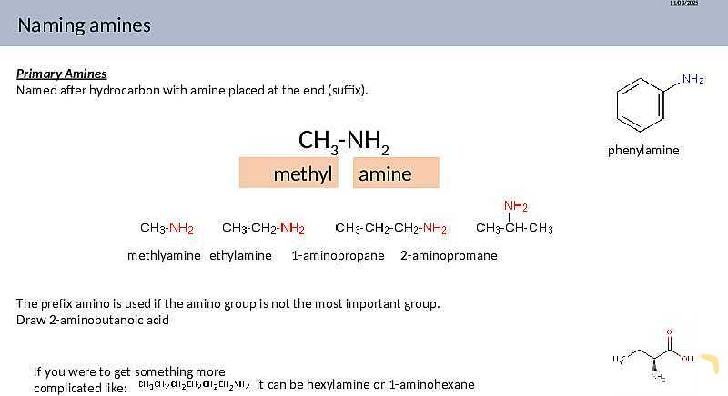 Comprehensive Guide to Amines | As & A Level Chemistry 9701 pptx- پیش نمایش