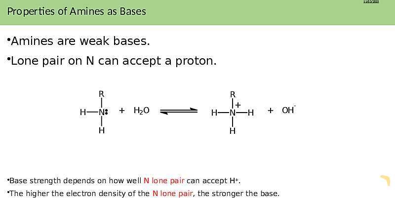 Comprehensive Guide to Amines | As & A Level Chemistry 9701 pptx- پیش نمایش