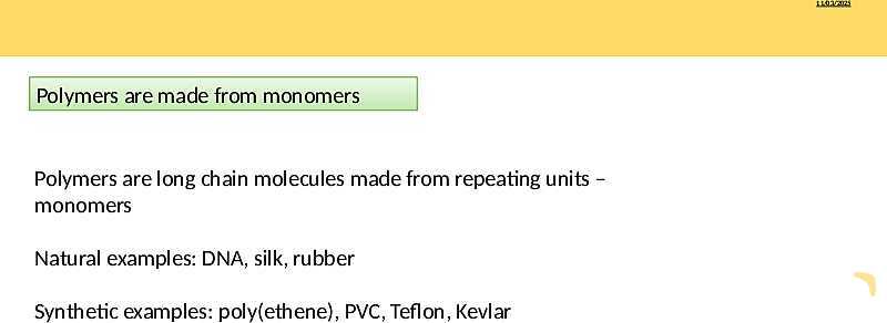 Understanding Addition Polymers | As & A Level Chemistry 9701 PowerPoint- پیش نمایش