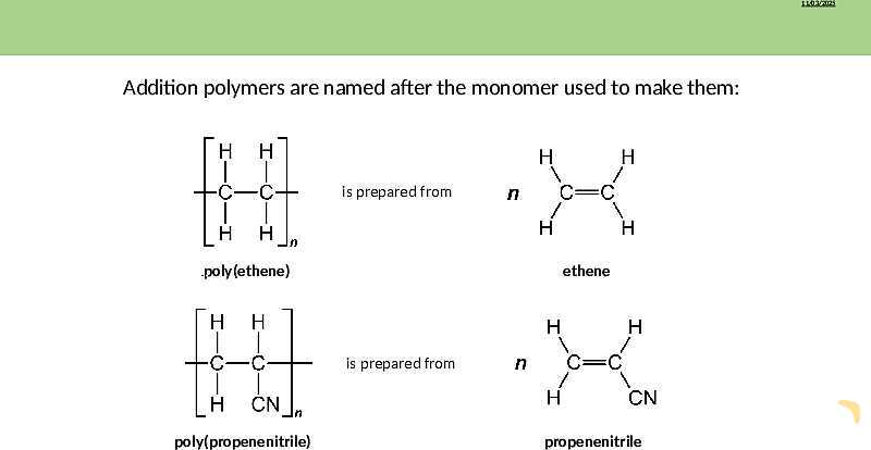 Understanding Addition Polymers | As & A Level Chemistry 9701 PowerPoint- پیش نمایش