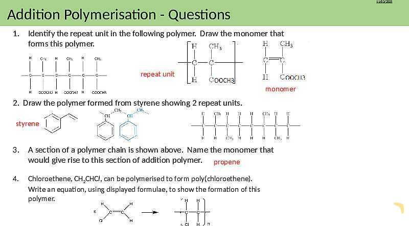 Understanding Addition Polymers | As & A Level Chemistry 9701 PowerPoint- پیش نمایش