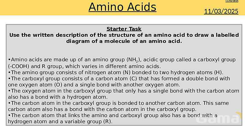 Understanding Amino Acids | As & A Level Chemistry 9701 pptx- پیش نمایش