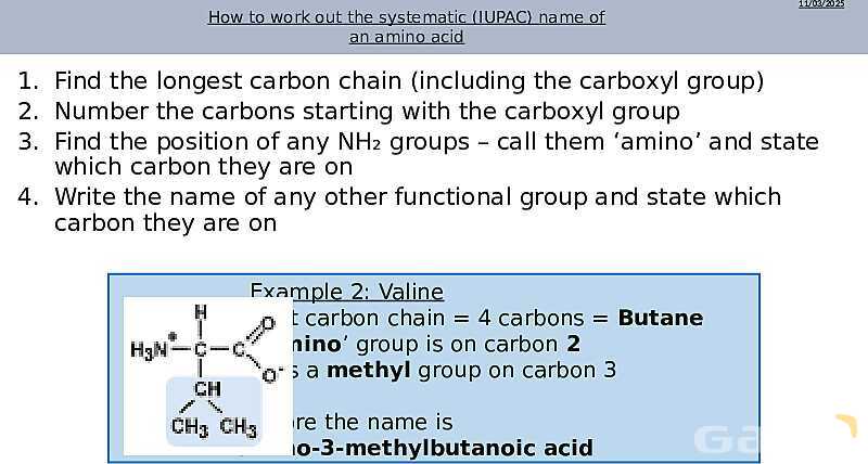 Understanding Amino Acids | As & A Level Chemistry 9701 pptx- پیش نمایش