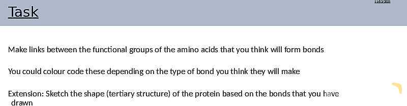 Proteins Structure, Bonding, and Functions | As & A Level Chemistry 9701 pptx- پیش نمایش