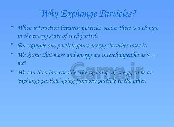 A Level Physics PowerPoint Presentation | Exchange Particles- پیش نمایش