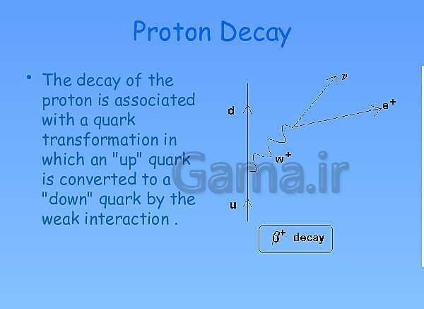 A Level Physics PowerPoint Presentation | Stability of the proton - پیش نمایش