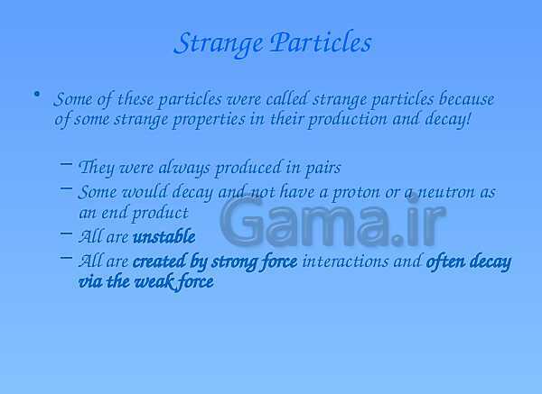 A Level Physics PowerPoint Presentation | Strange Particles- پیش نمایش