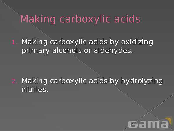  A Level Chemistry PowerPoint Presentation | Carboxylic Acids- پیش نمایش