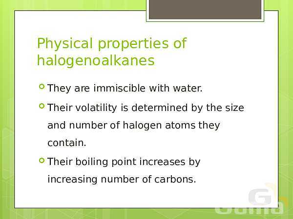 A Level  Chemistry PowerPoint Presentation | Organic Halogen Compounds- پیش نمایش