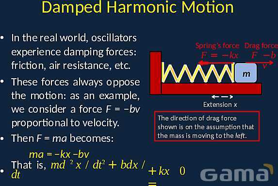 Damped and Driven Harmonic Motion: Understanding Oscillators, Resonance, and Damping Effects- پیش نمایش