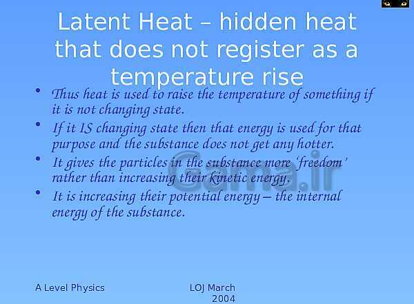 A Level Physics PowerPoint Presentation | Specific Heat Capacity and Latent Heat- پیش نمایش