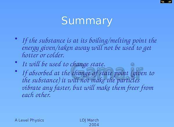 A Level Physics PowerPoint Presentation | Specific Heat Capacity and Latent Heat- پیش نمایش