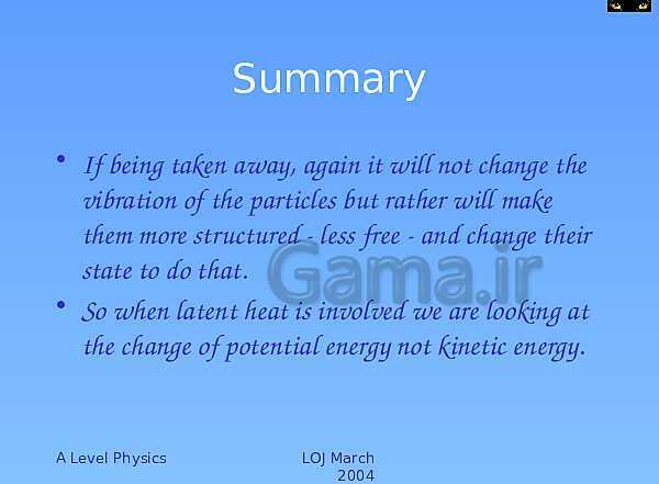 A Level Physics PowerPoint Presentation | Specific Heat Capacity and Latent Heat- پیش نمایش