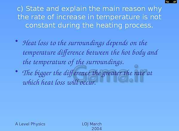 A Level Physics PowerPoint Presentation | Specific Heat Capacity and Latent Heat- پیش نمایش